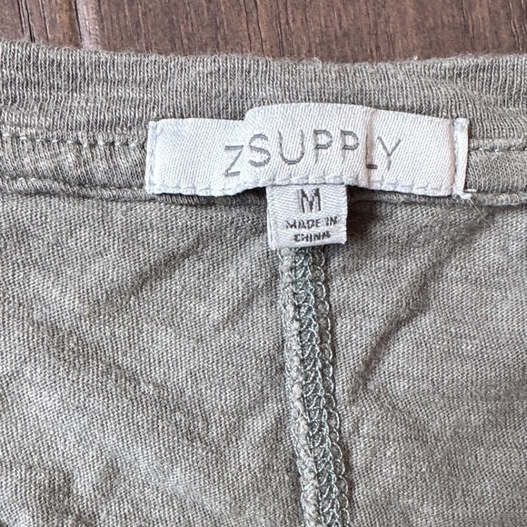 Z Supply Asymmetrical Reverie Sage Dress M - Picture 4 of 5